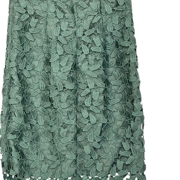 Bardot Green Gemma Lace Halter Cocktail Midi Dress | Size S - Picture 10 of 12